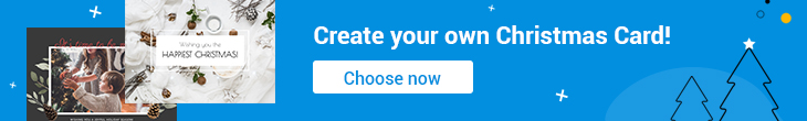 banner create your own Christmas card