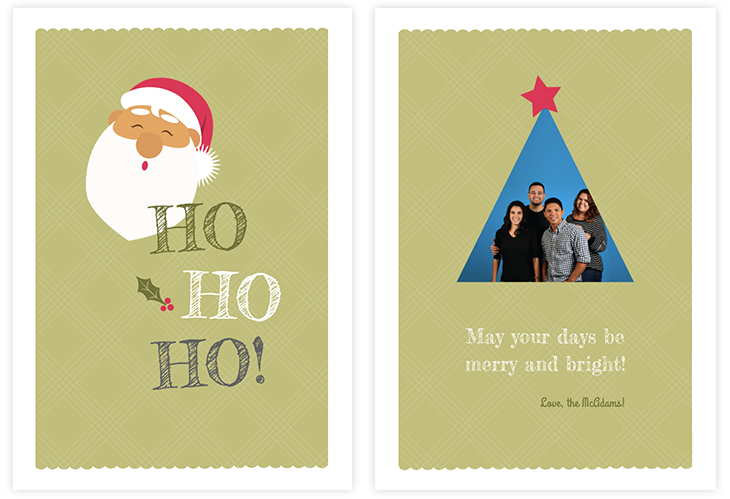 Colorful Christmas Card Template