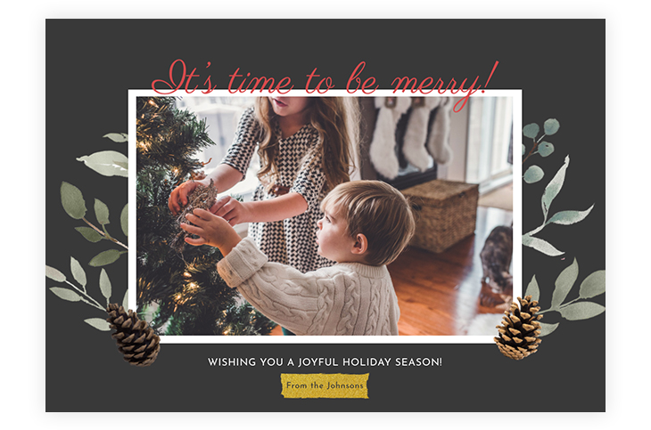 Christmas Photo Card Design Template