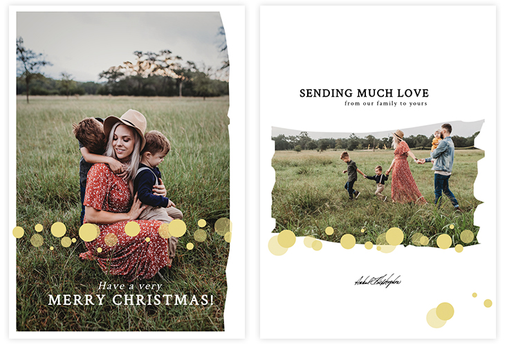 Photo Christmas Card Template