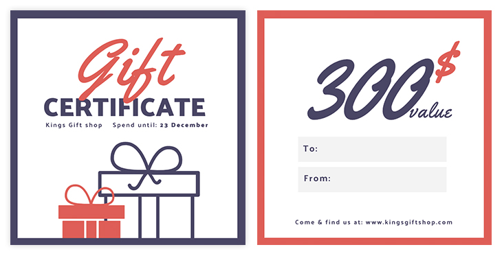 Christmas Gift Certificate Template
