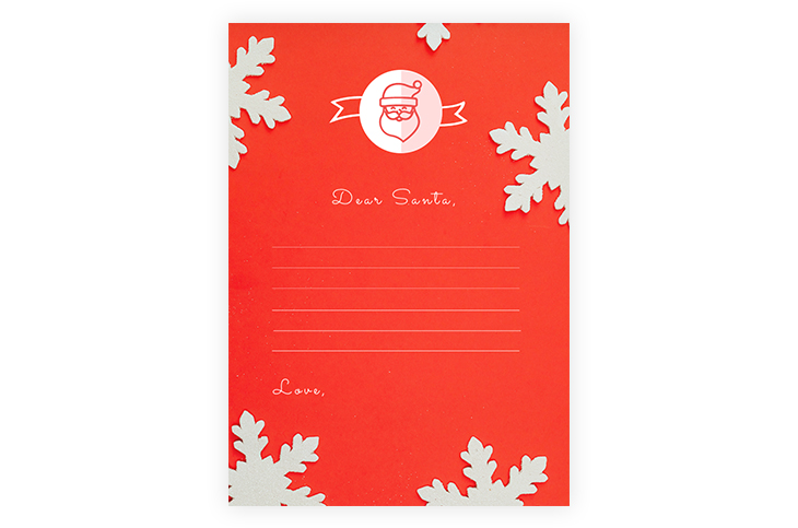 Printable Blank Santa Letter Template