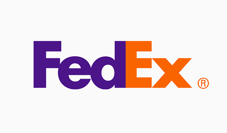 fedex logo on white background
