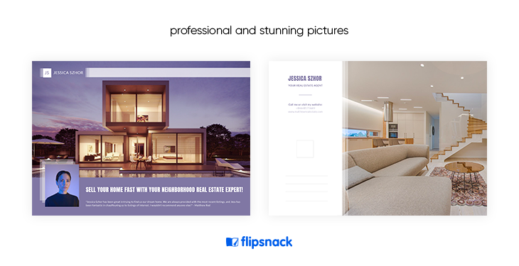 real estate postcards have stunning images