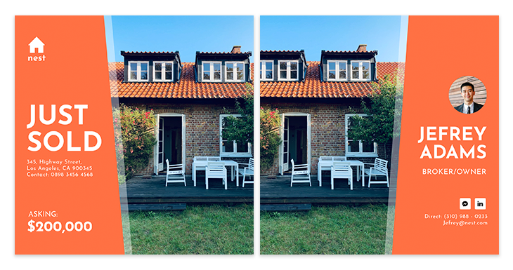 real estate postcard ideas first template