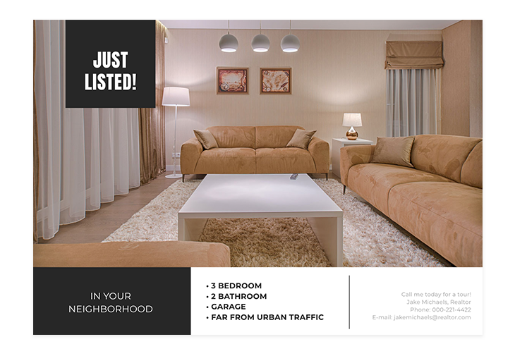 real estate postcard ideas second template