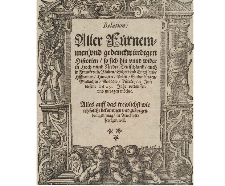 The first newspaper ever published