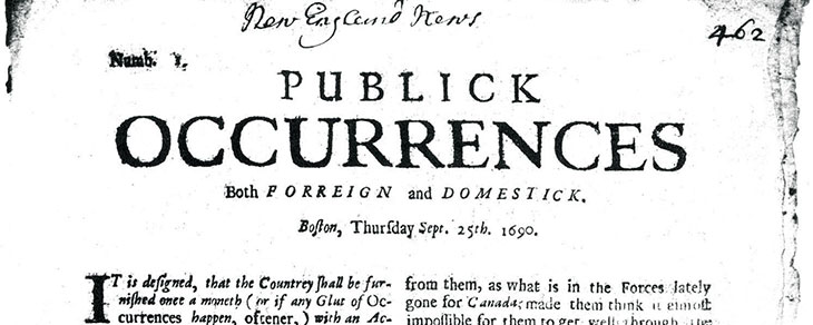 the first true American newspaper