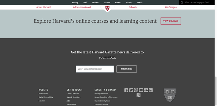harvard website learning center