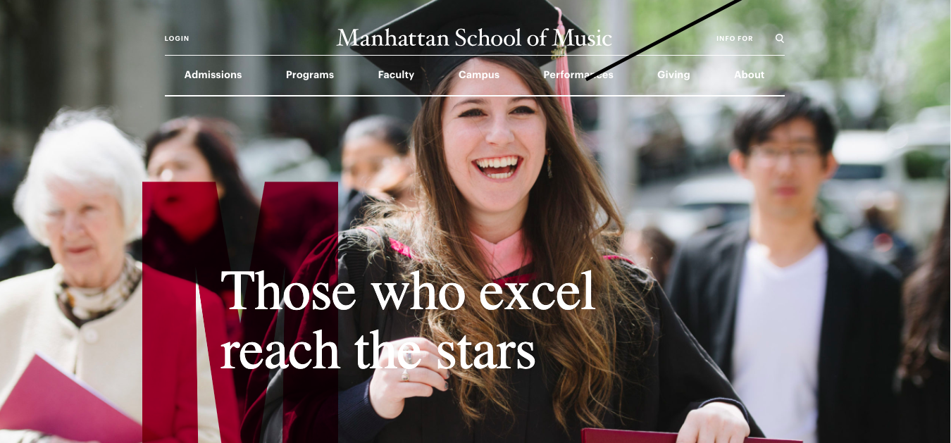 Manhattan School of Music website design