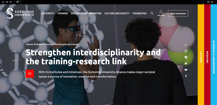 Sorbonne University website