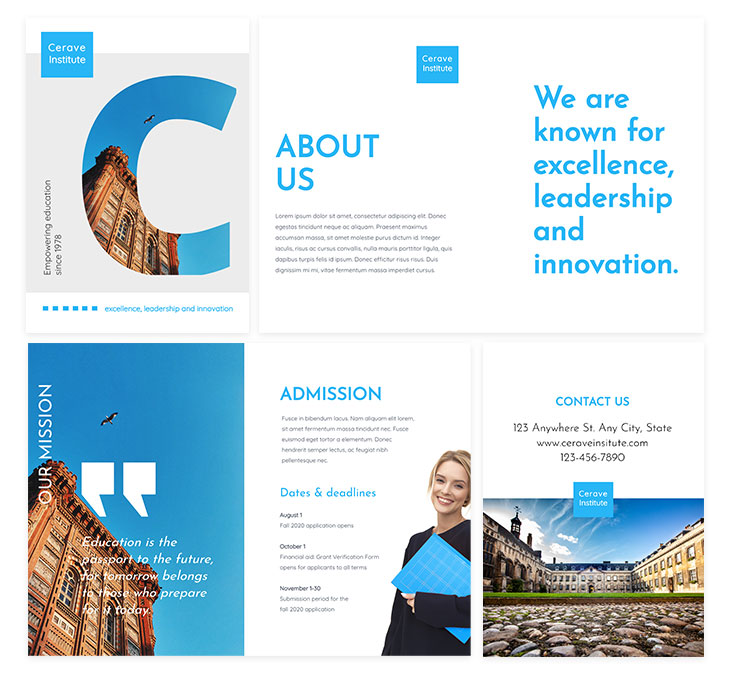 University Educational Brochure Template from Flipsnack