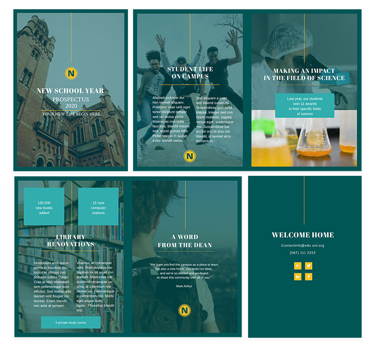 Undergraduate School Prospectus Template