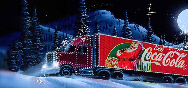 coca-cola christmas truck