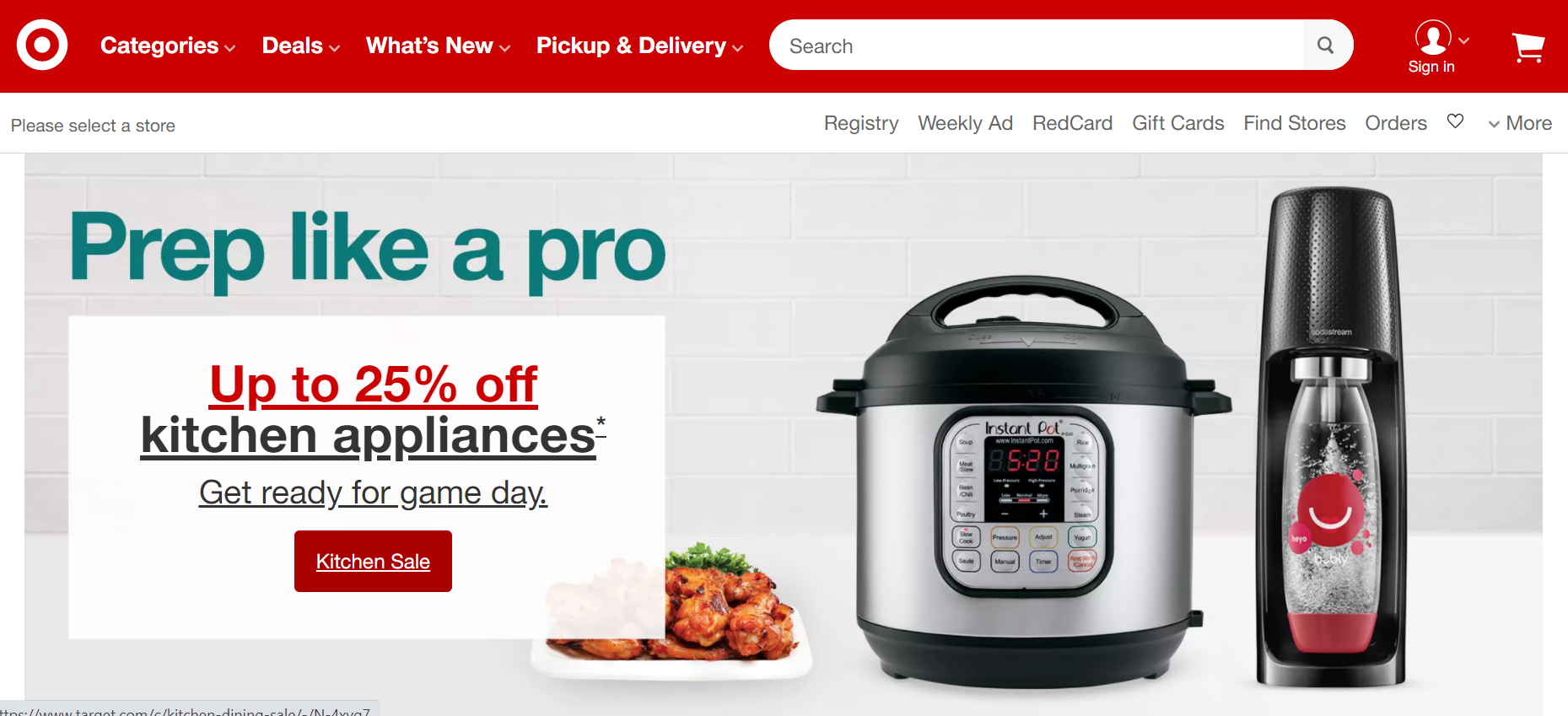 Target eCommerce branding website example