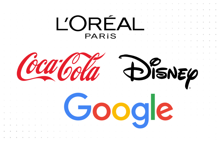 L'oreal and Coca Cola logos