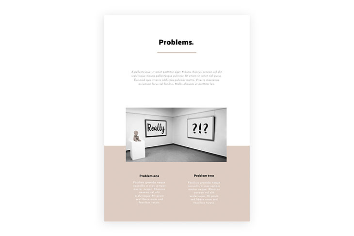 how to write a business proposal - the problem statement