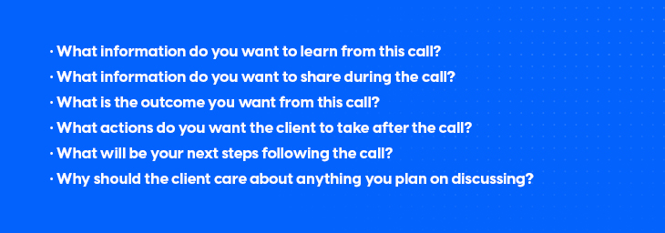 examples of questions that can conduct a findings discussion call with the client