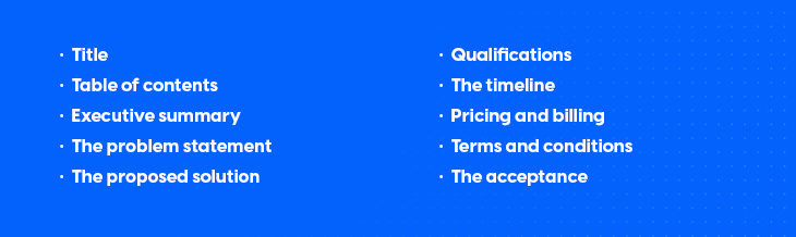 the 10 elements every business proposal should have