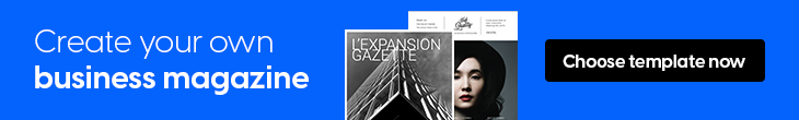 create your business magazine banner