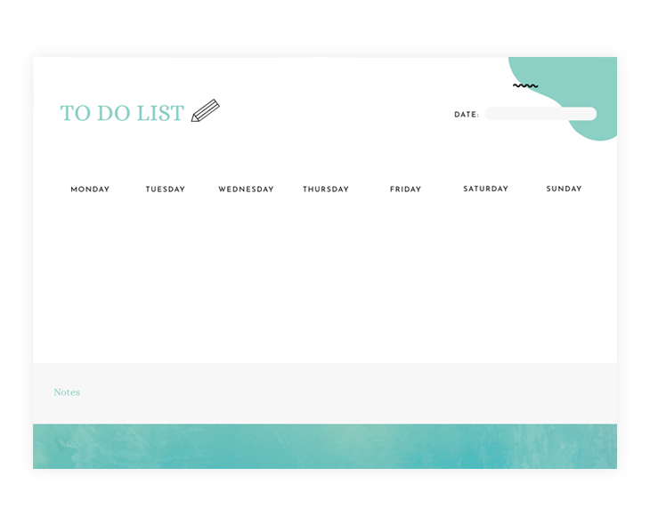 Weekly Planner For PDF Download Template