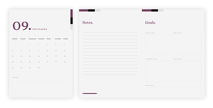 Monthly Planner Kit Template