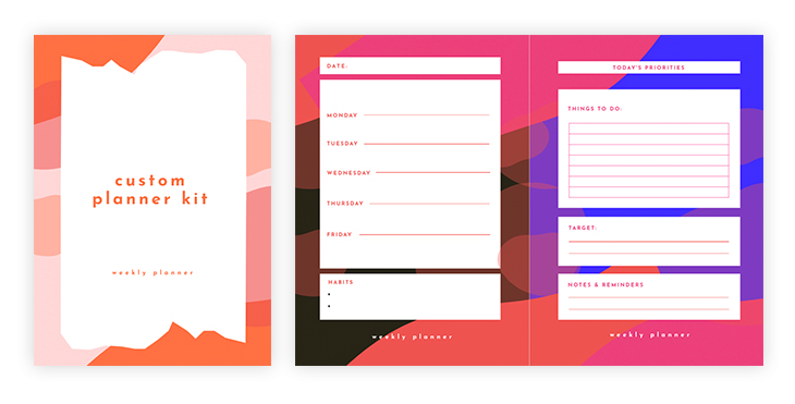 Custom Planner Kit Template