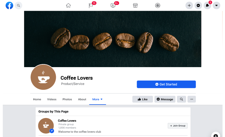 Coffee related Facebook group