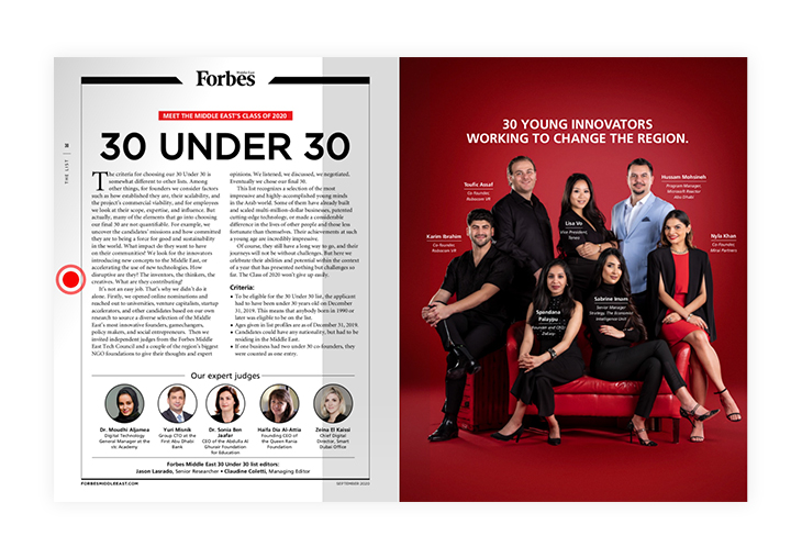 30 Under 30 Forbes magazine