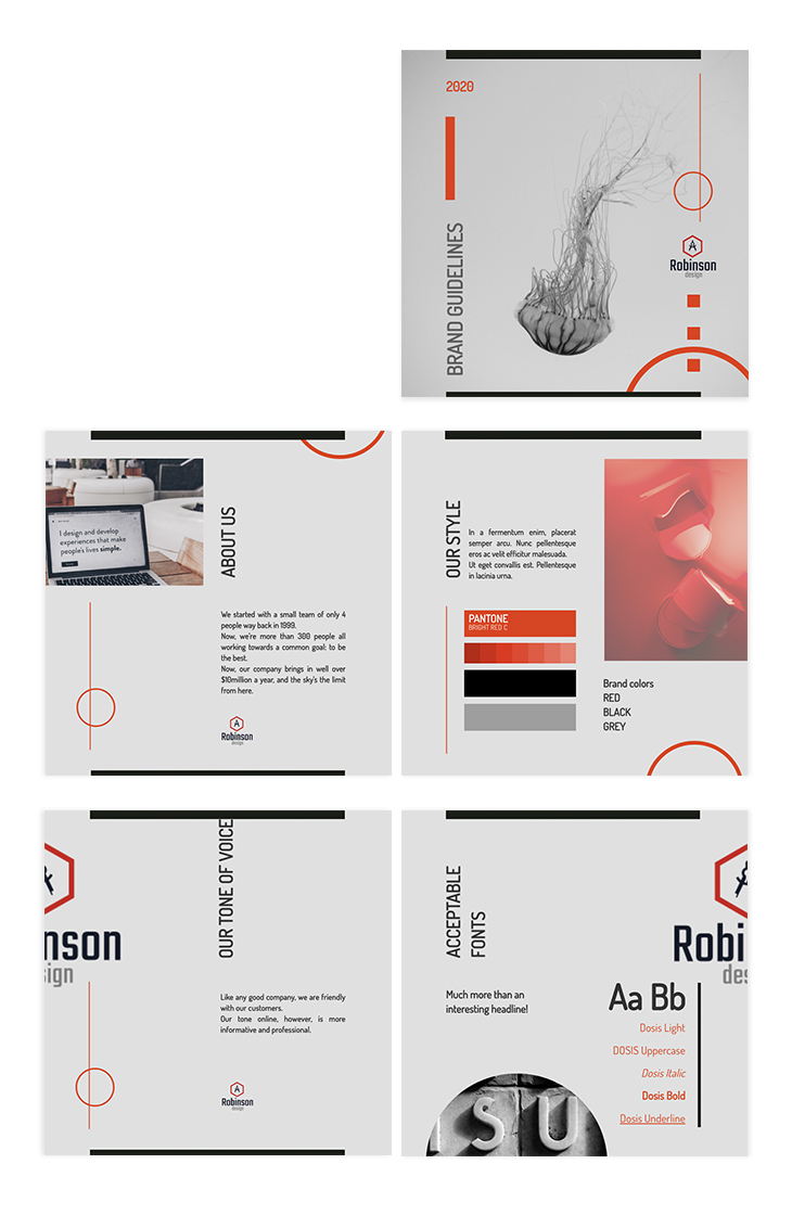 Simple Brand Guidelines Template