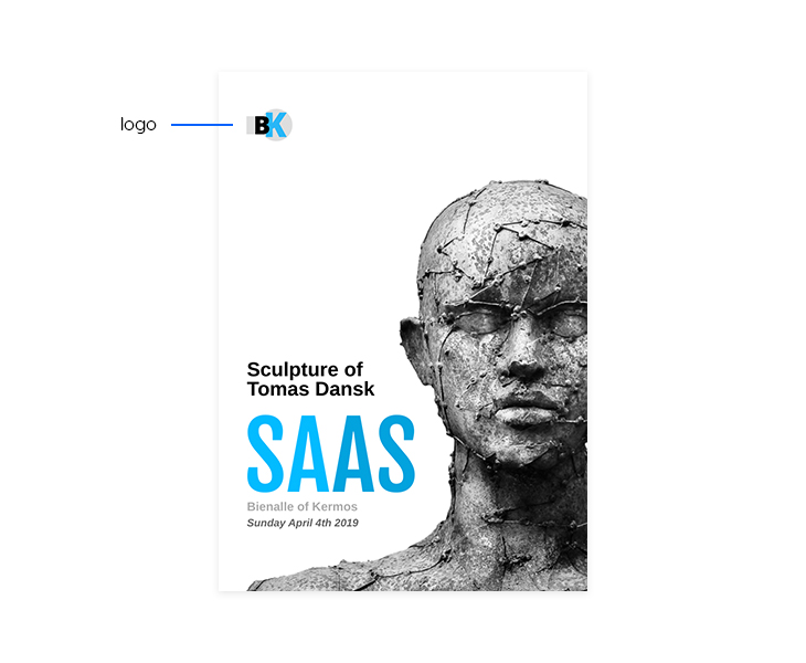 brochure example with custom logo