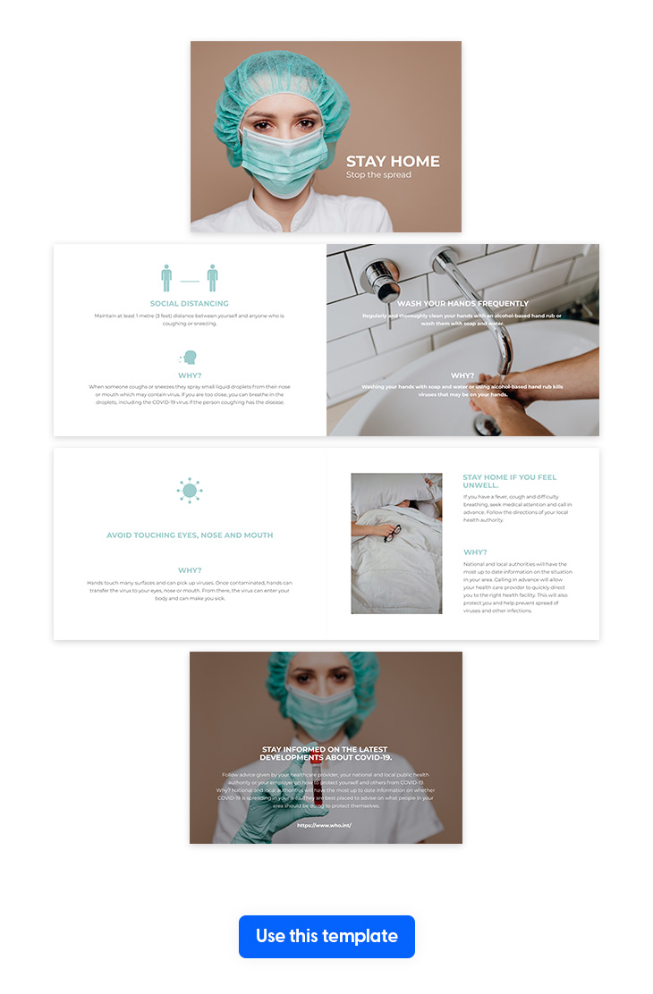 coronavirus medical brochure template