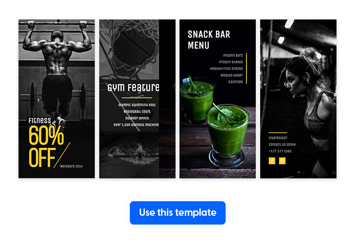 gym flyer template in envelope size