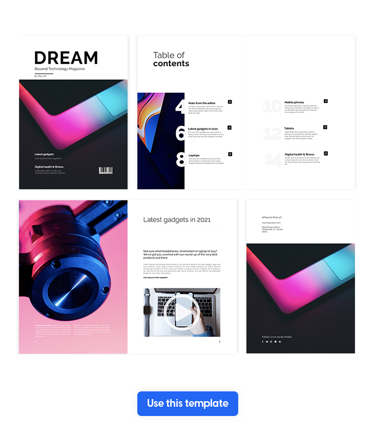 Interactive Technology Magazine Template