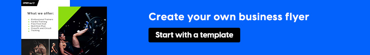 Create your own business flyer banner