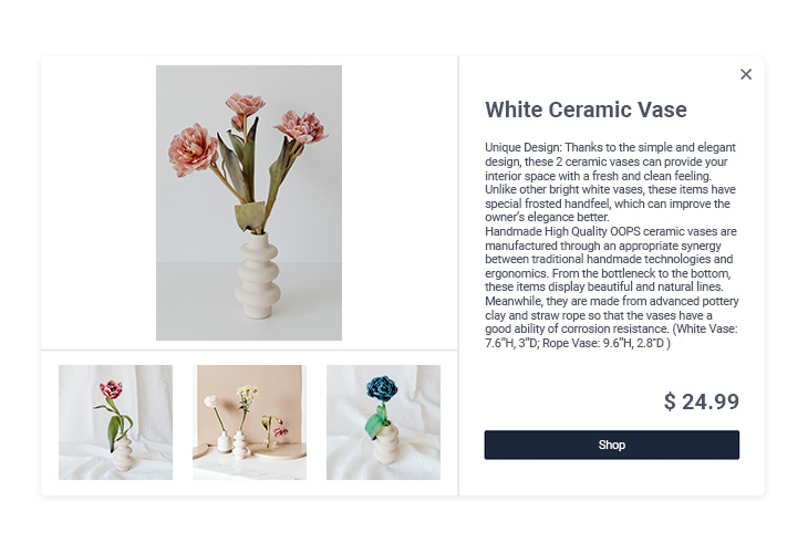 split testing of a product description version one