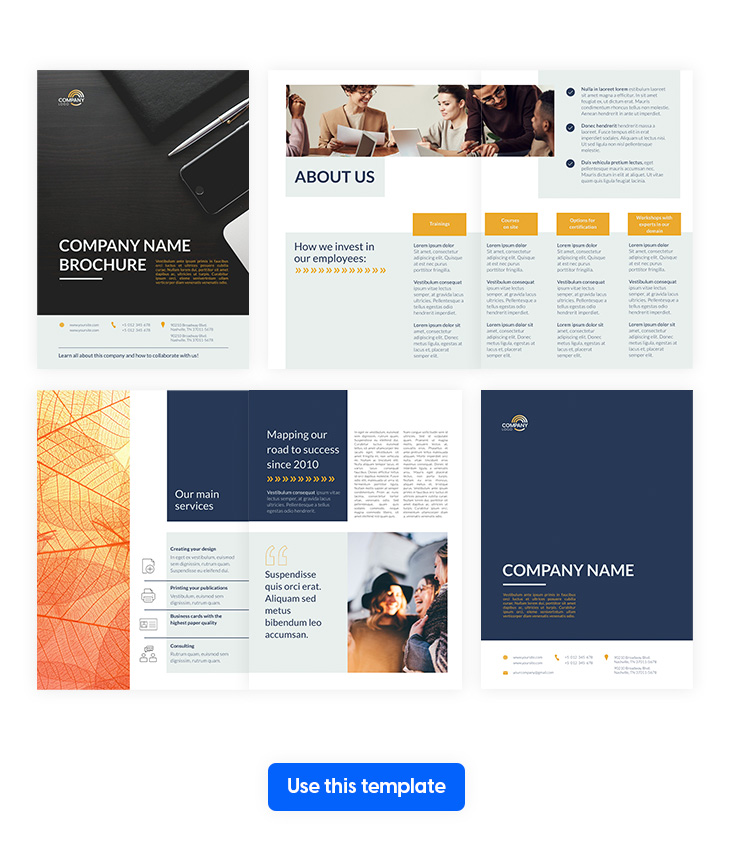 business brochure template made in Flipsnack