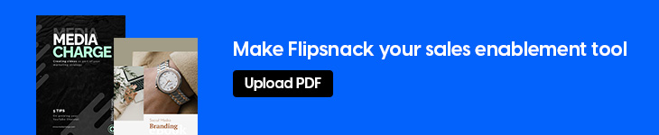 sales enablement strategy banner made in Flipsnack
