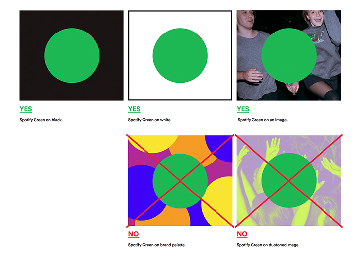spotify color scheme guidelines