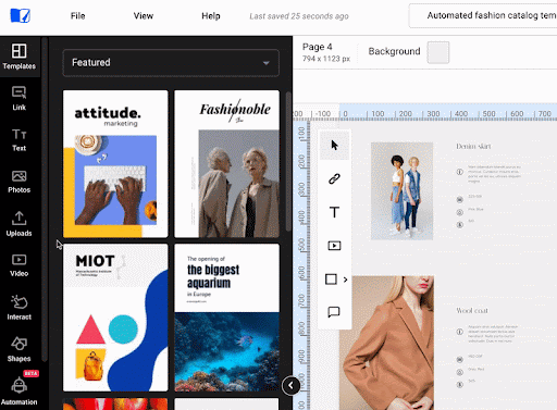 Automation feature in Flipsnack