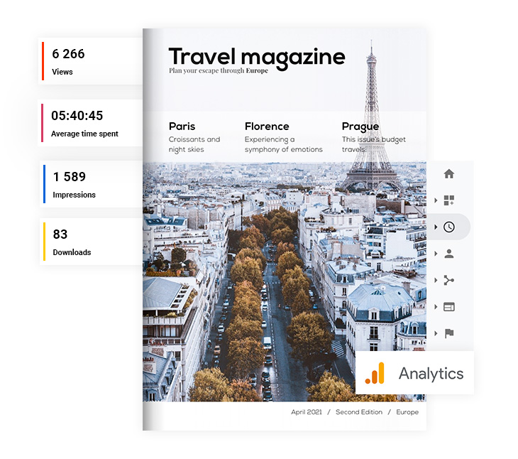 HTML5 flipbooks provide marketing statistics