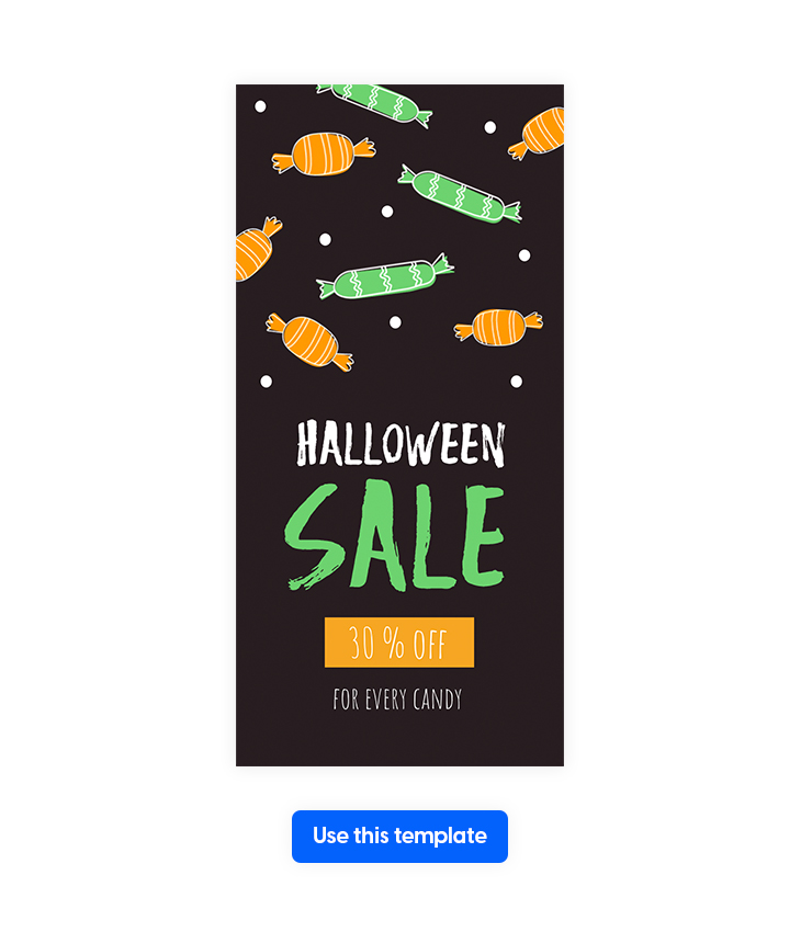 Halloween Candy Sale Flyer Template - Nigma Halloween fonts