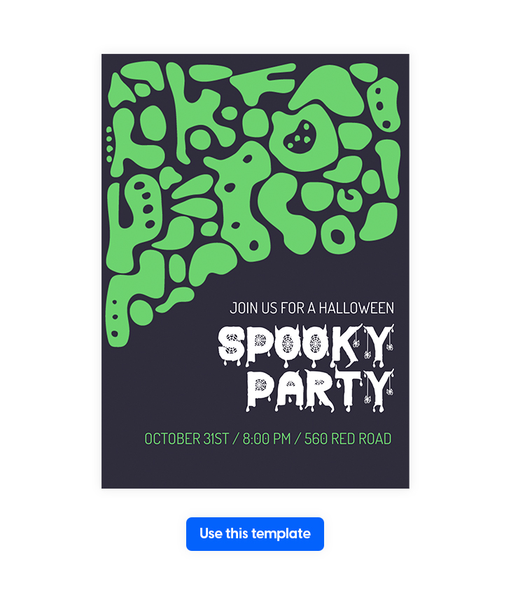 Halloween Spooky Party Flyer Template