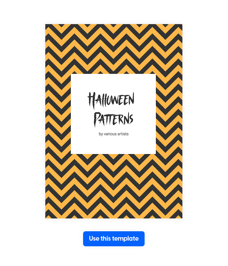 Halloween Patterns Magazine Template