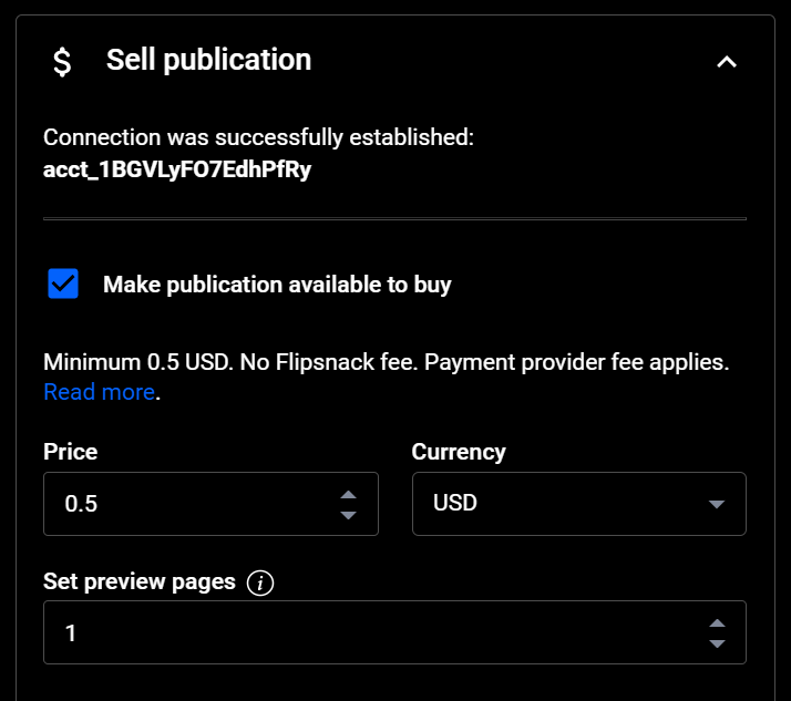 How to sell one individual publication through Flipsnack