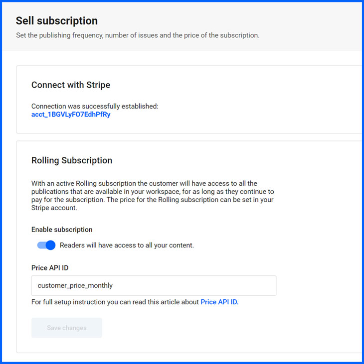 How to use the Rolling subscription to sell your PDFs online through Flipsnack