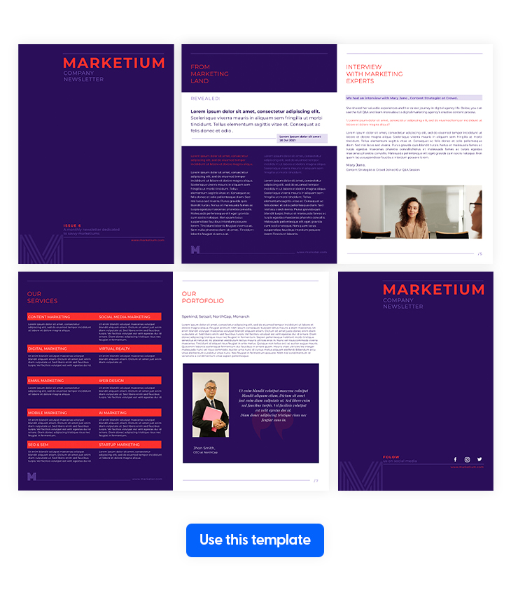 Marketing Agency Newsletter Template