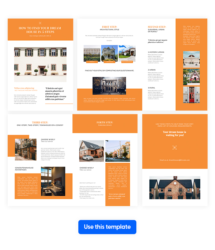 Online Real Estate Newsletter Template