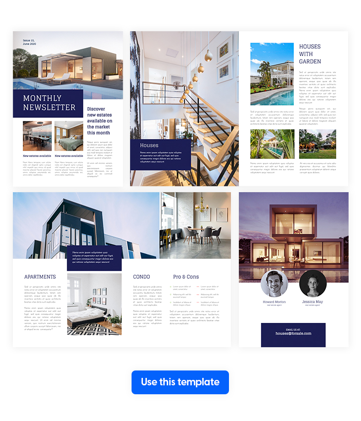 Customizable Real Estate Newsletter Idea
