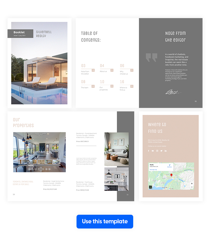 Interactive Real Estate Newsletter Template